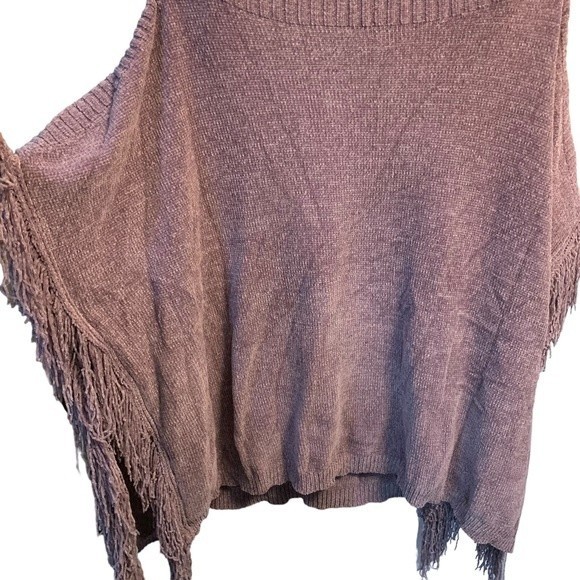LLove Pullover Purple Sweater Poncho. Size Small Medium. - Picture 7 of 10